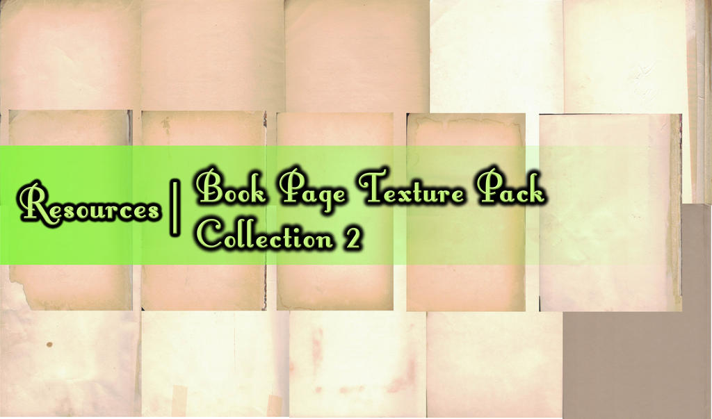 Resource - Book Page Texture Scan - Collection 2 by Carmenole on DeviantArt