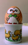 Rowlet / Mokuroh Easter Egg by KaiGRT