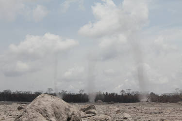 Leftover of Merapi Eruption 1