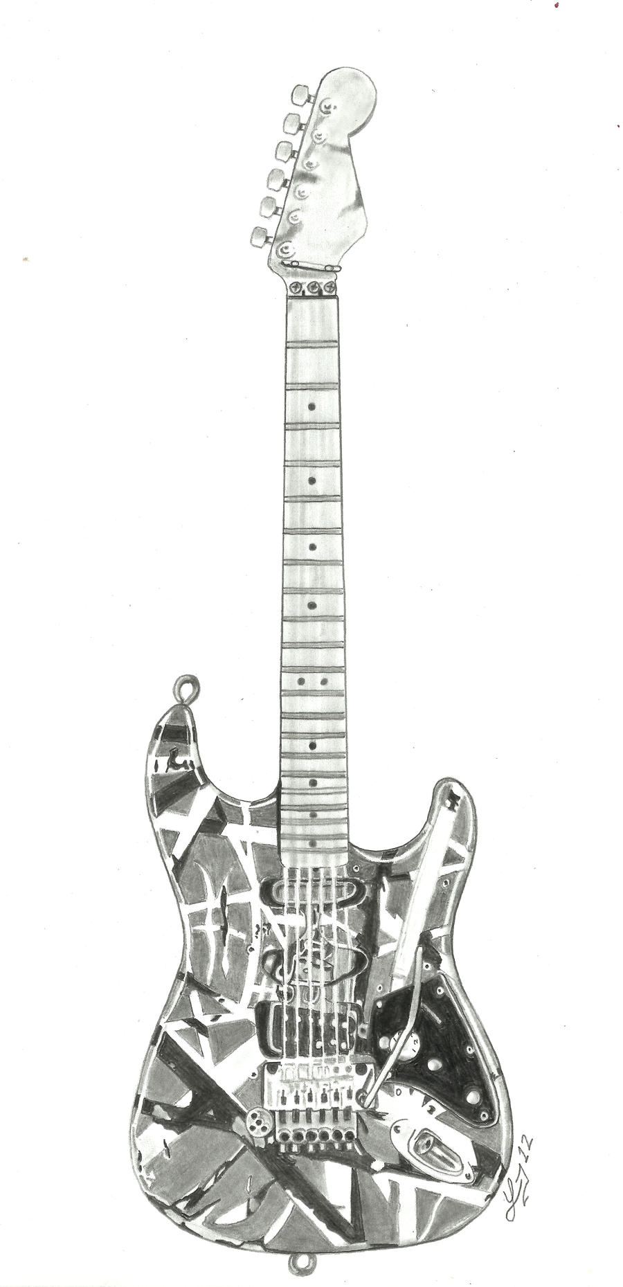 eddie van halen frankenstein guitar