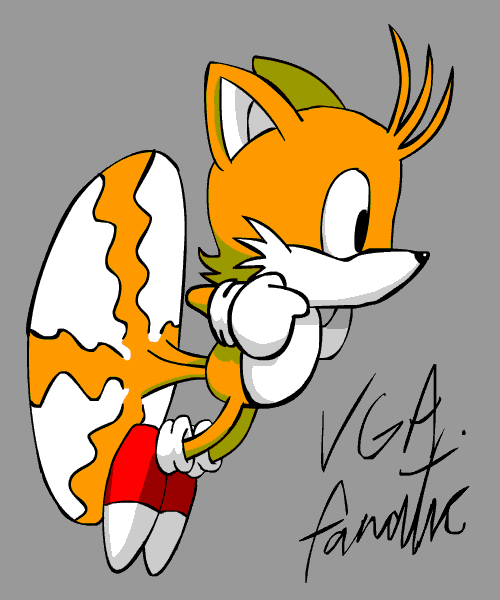 Tails Flying Animation.