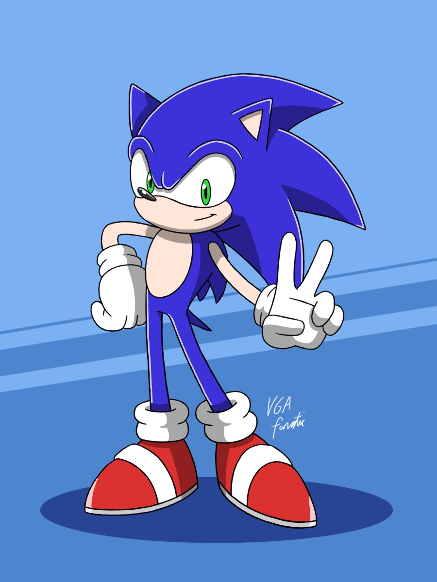 Classic Sonic the Hedgehog Art Print 