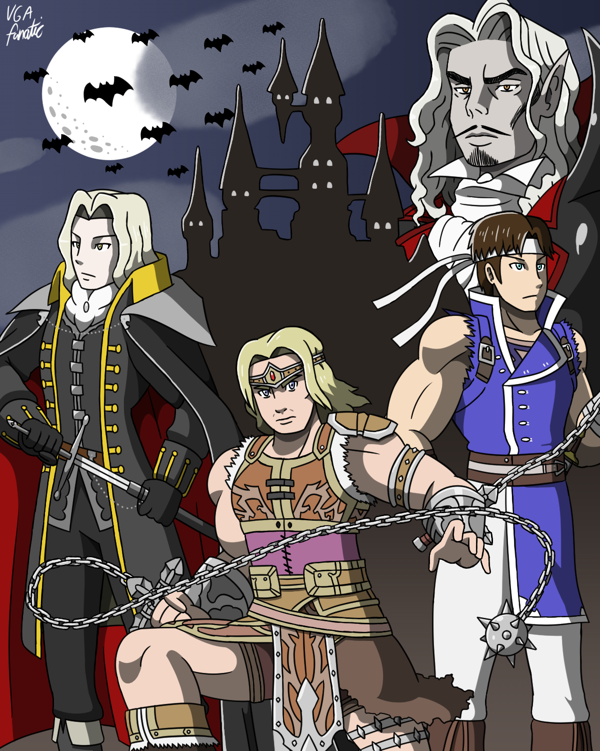 Castlevania Anniversary Print by VGAfanatic on DeviantArt