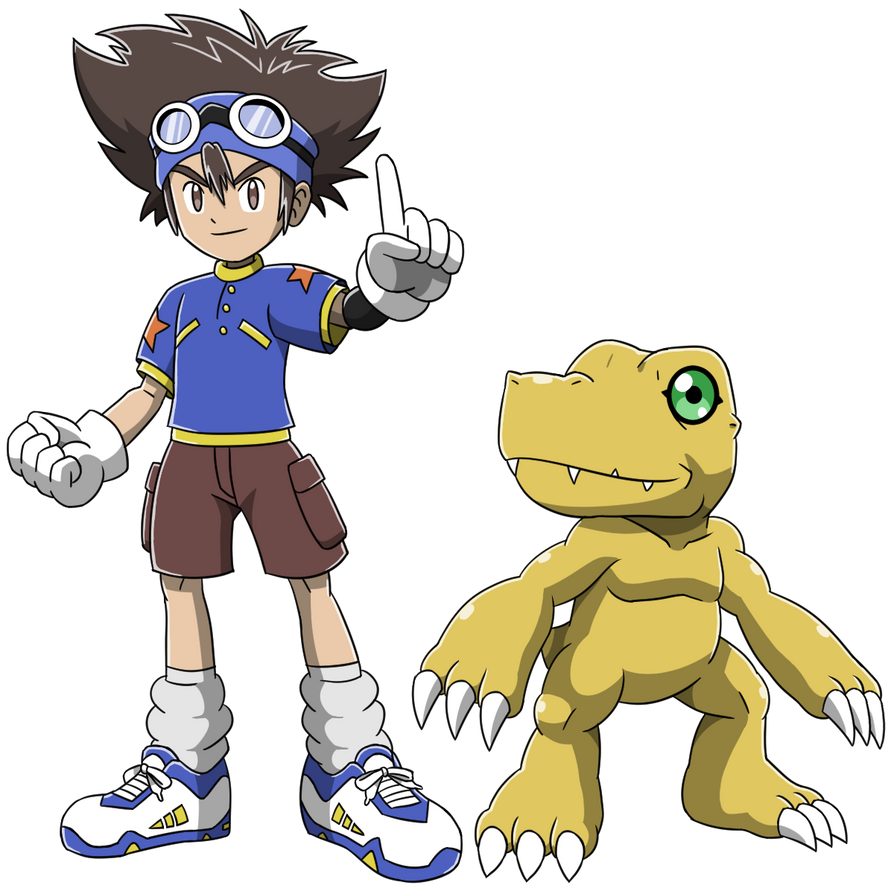 Tai and Agumon - Digimon Tri by RenatoDesenhista on DeviantArt