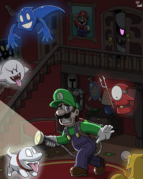 Luigi's Mansion Anniversary Print