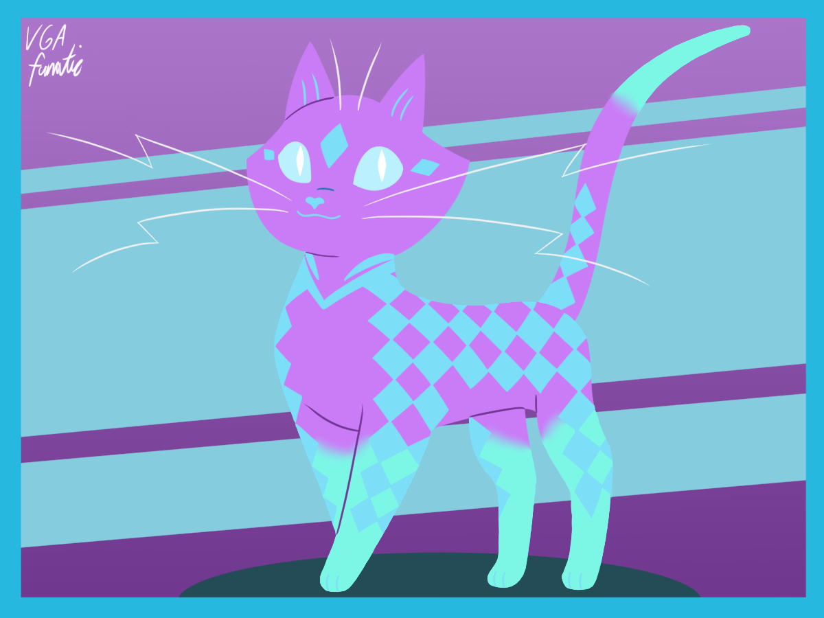 Twitter Print: Curious Cat by VGAfanatic on DeviantArt