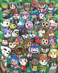 Animal Crossing Anniversary Print