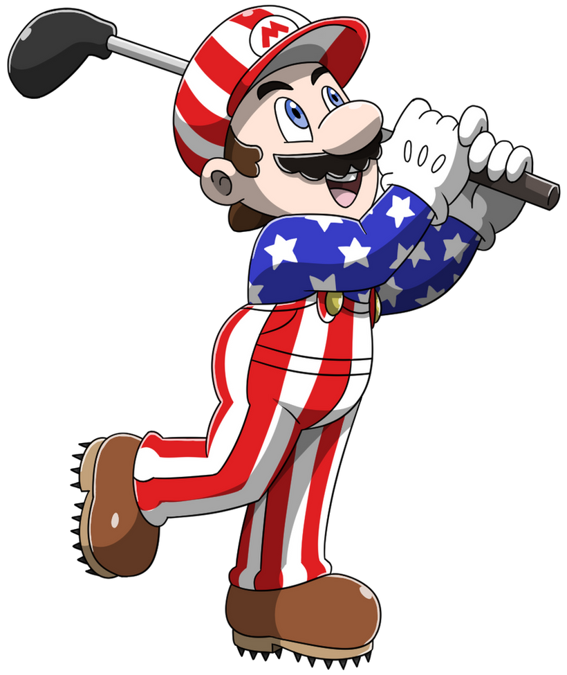 Mario (NES Open Tournament Golf) by VGAfanatic on DeviantArt