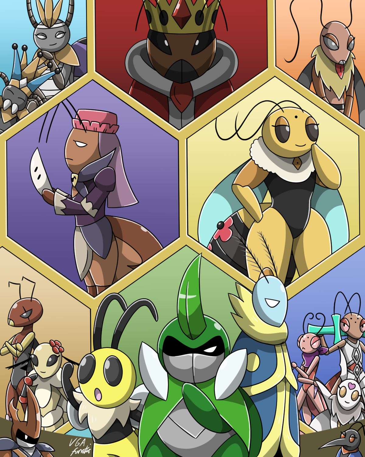 Deviantart Insect King Bug Fables Special Print by VGAfanatic on DeviantArt