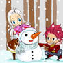 Fairy Tail Mirajane and natsu snow colored