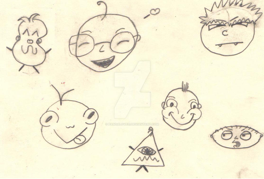 Random Faces by pandalove21 on DeviantArt