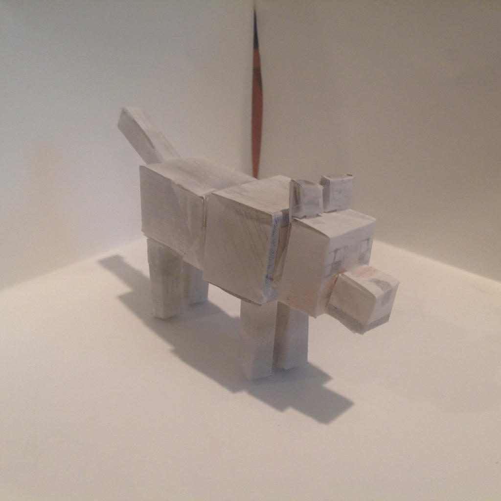 Minecraft Tamed Wolf by AgentDan10 on DeviantArt