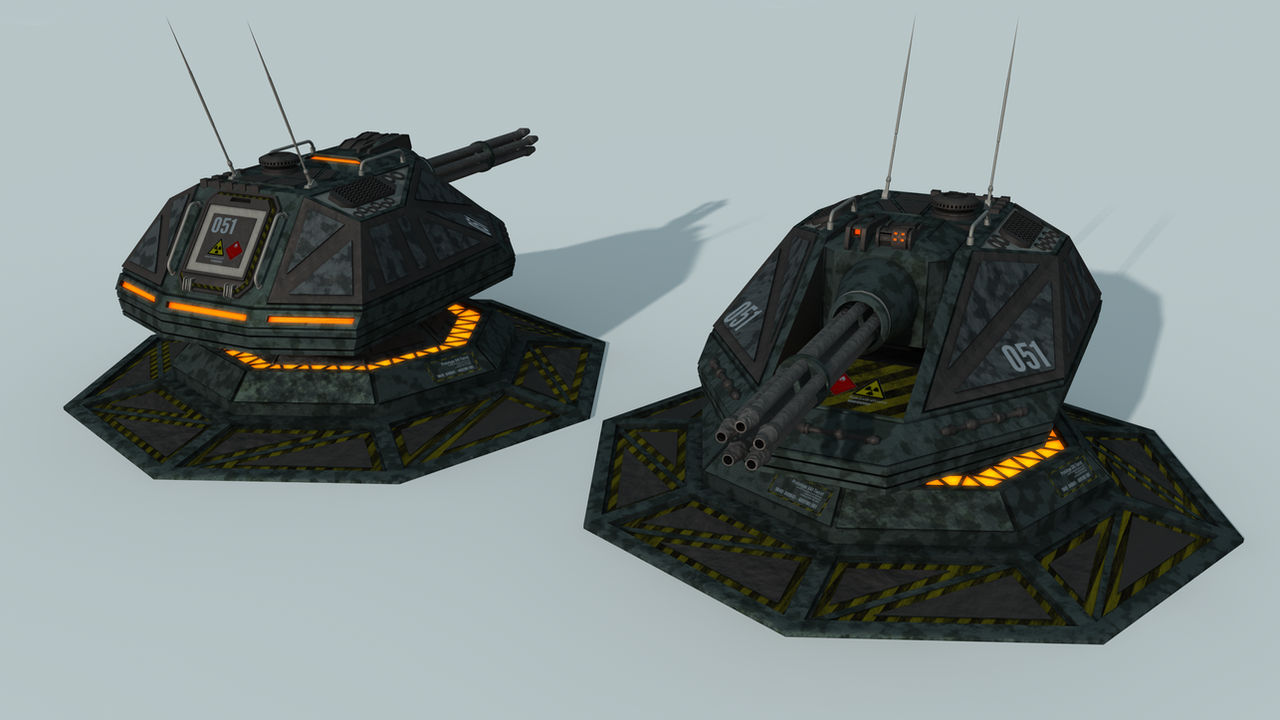 Sci-fi Turret Wip 04