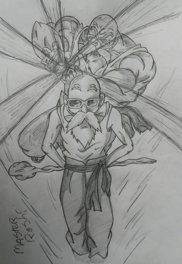 Master Roshi drawing by FlatPancakesJim on DeviantArt