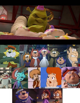 Top Cat Characters React To Shrek Smashing At Cake