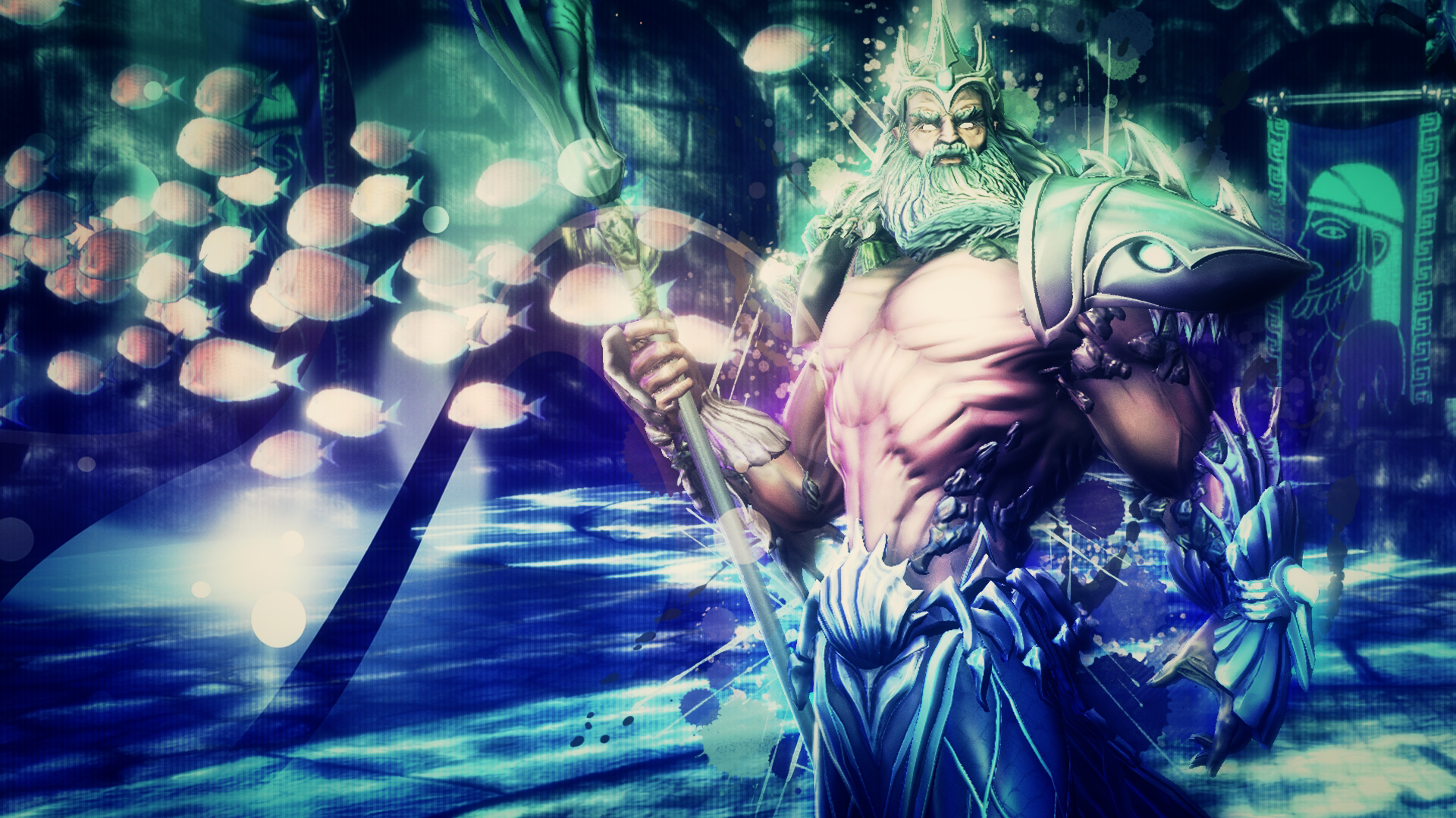 Poseidon, God of The Oceans (Smite) - Wallpaper