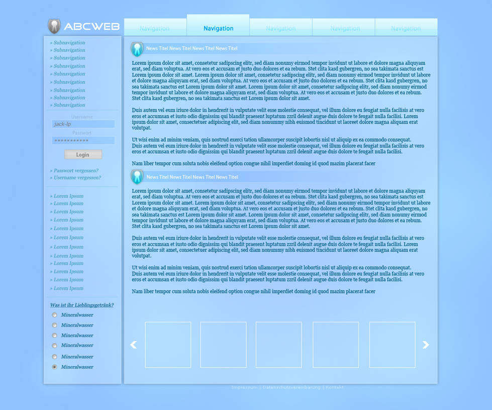 Abc Web ABC WEB Blue Template by Jack-LP on DeviantArt