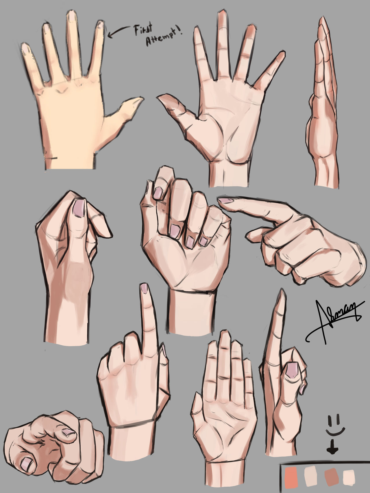 Hand Practce Hands Practice by arty4u on DeviantArt