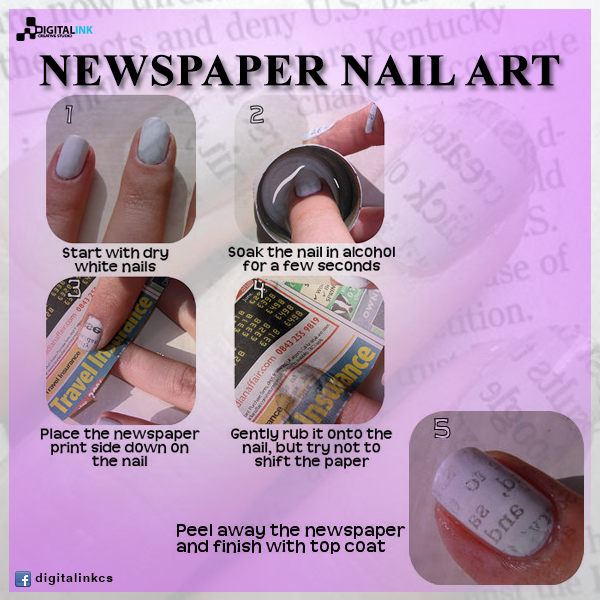 Newspaper Nail Art by digitalinkcs on DeviantArt