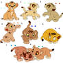 Adoptable Female lion cubs OPEN