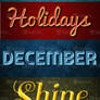 Winter Holidays Layer Styles Pack - Free Download