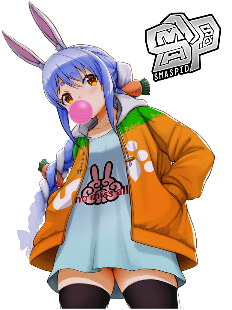 Usada pekora render street by Smaspid on DeviantArt