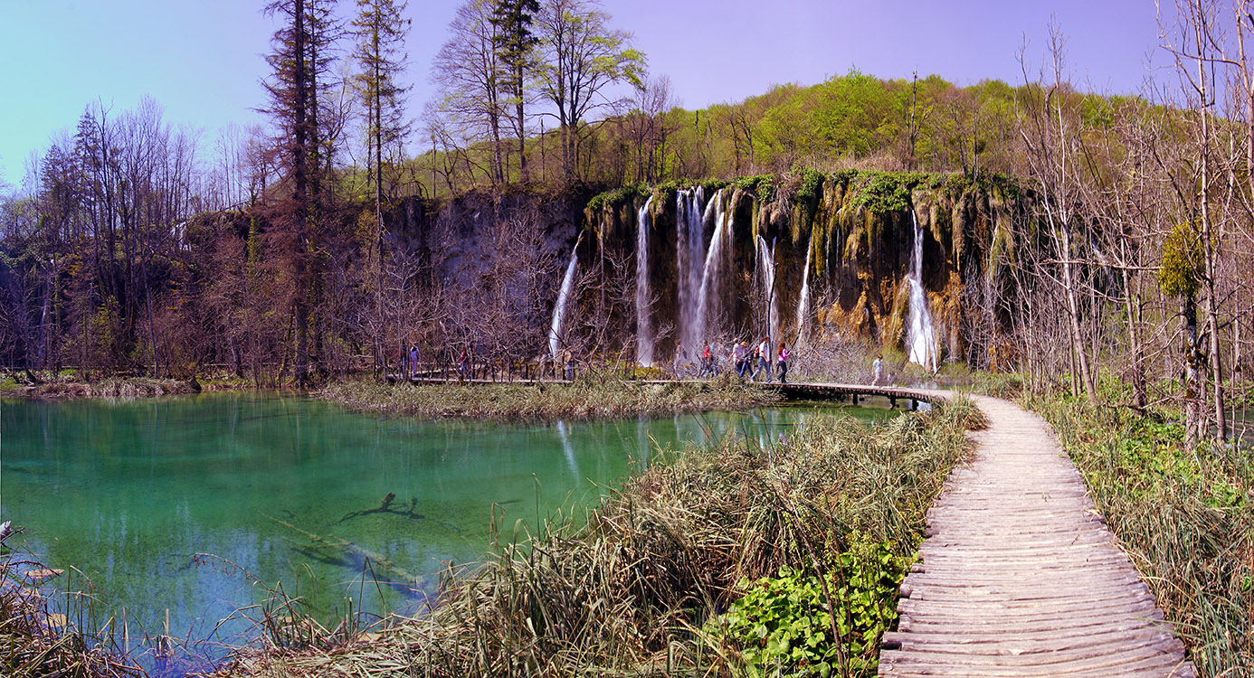 Touristic panoramic snapshot