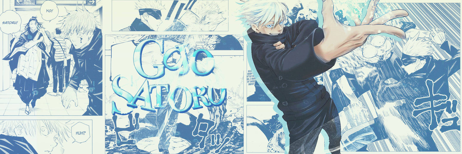 Gojo Satoru Header by kaspaaa on DeviantArt
