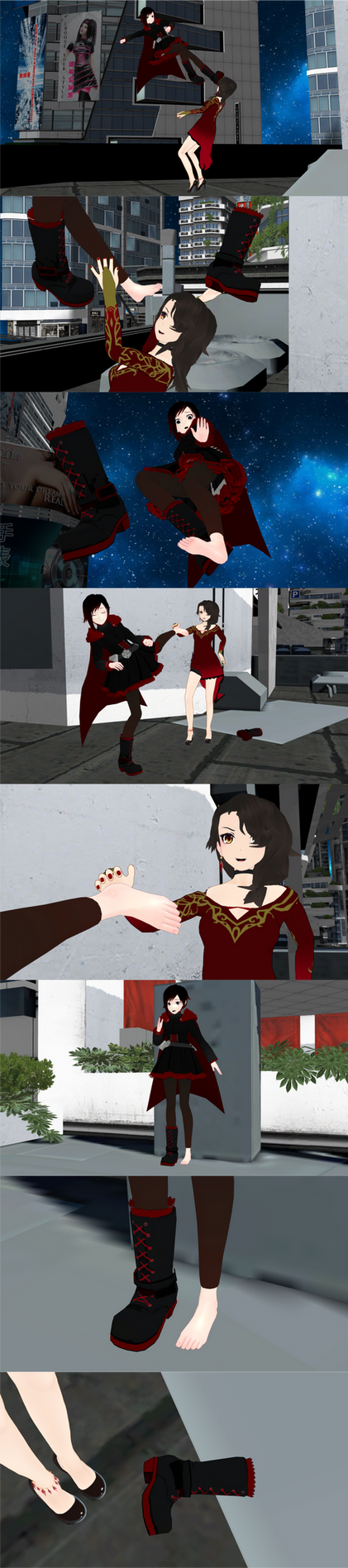 Ruby Cinder Ruby vs Cinder Fall incident by JasperLord94 on DeviantArt