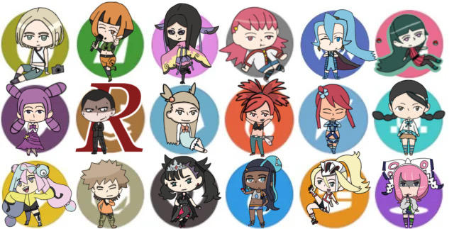 Chibi Vers My Favorite Gym Leader of Every Type (Chibi Vers.) by NGMRX on DeviantArt
