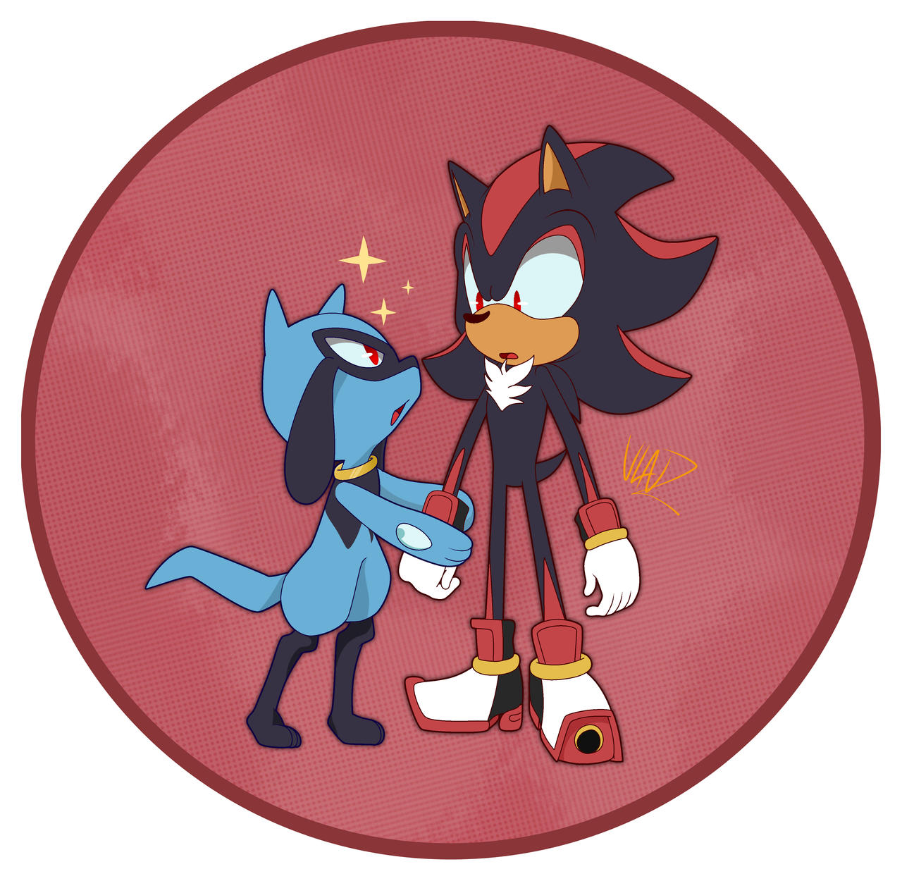 Riolu Admires Shadow by LucianoLenz on DeviantArt