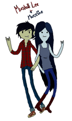 Marshall Lee and Marceline by LittleDreamer426