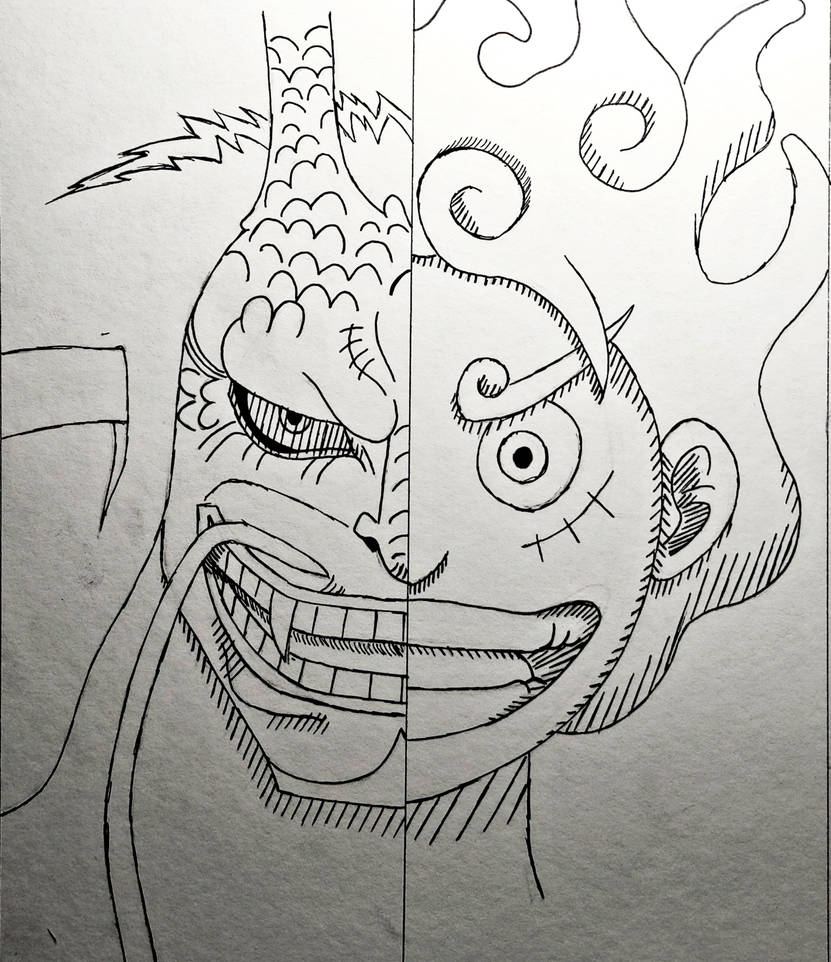 Kaido Colour In Kaido One Piece Coloring Page