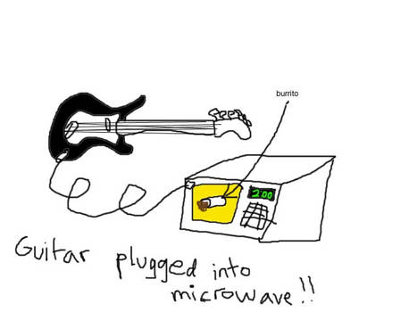 plugged into a microwave