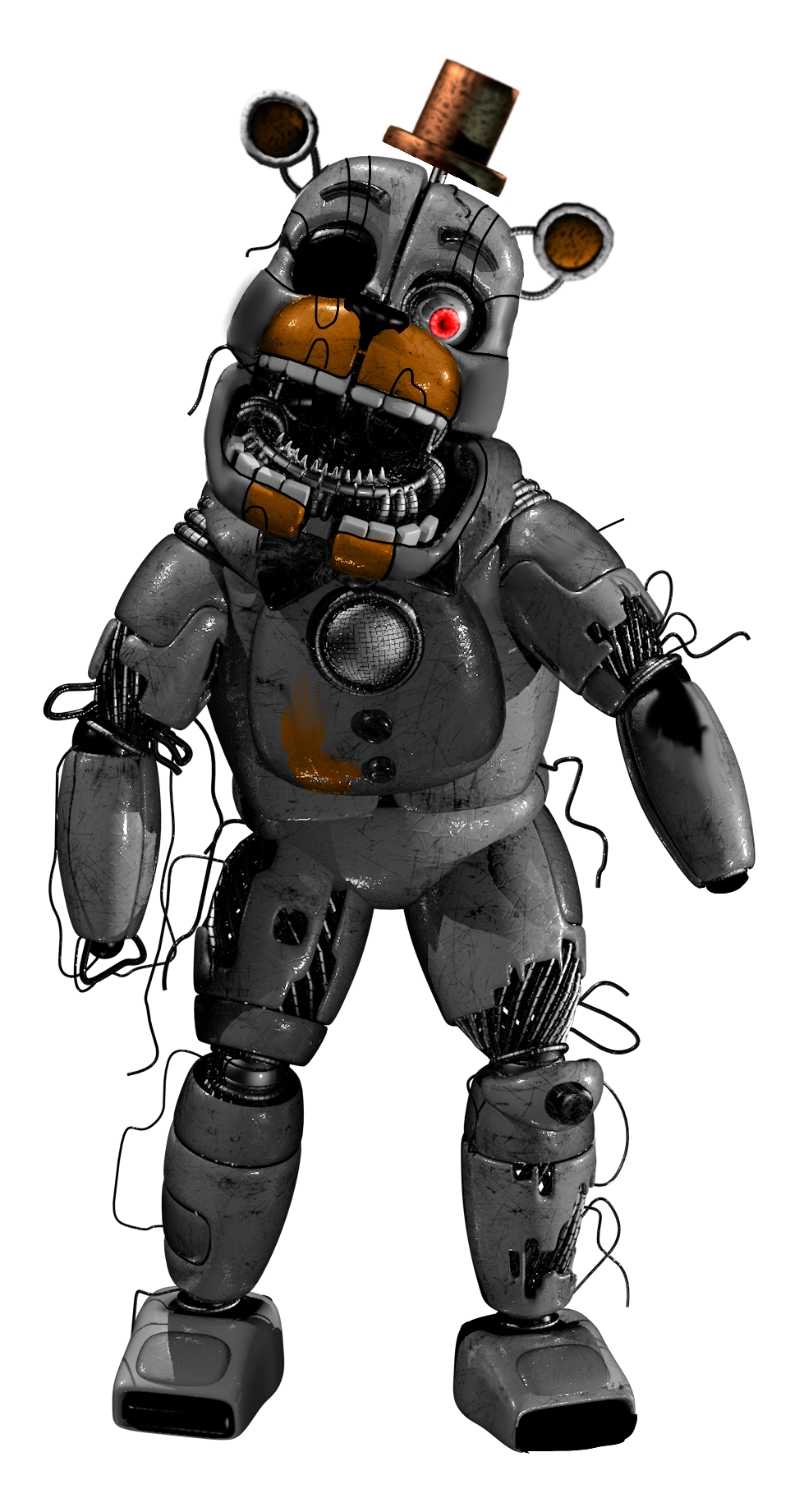 Molten Freddy Render (Poster Series)- by FahyDra on DeviantArt