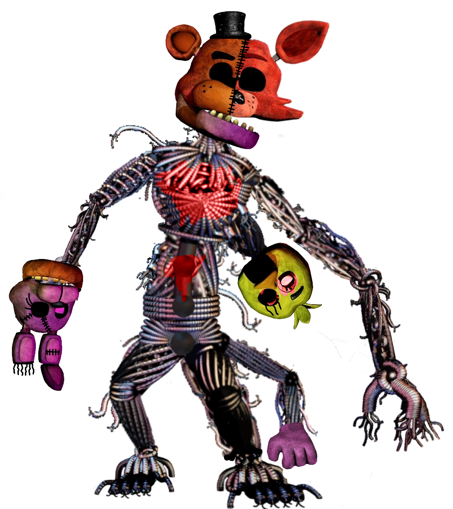 Withered Foxy Five Nights At Freddys 2, HD Png Download - vhv