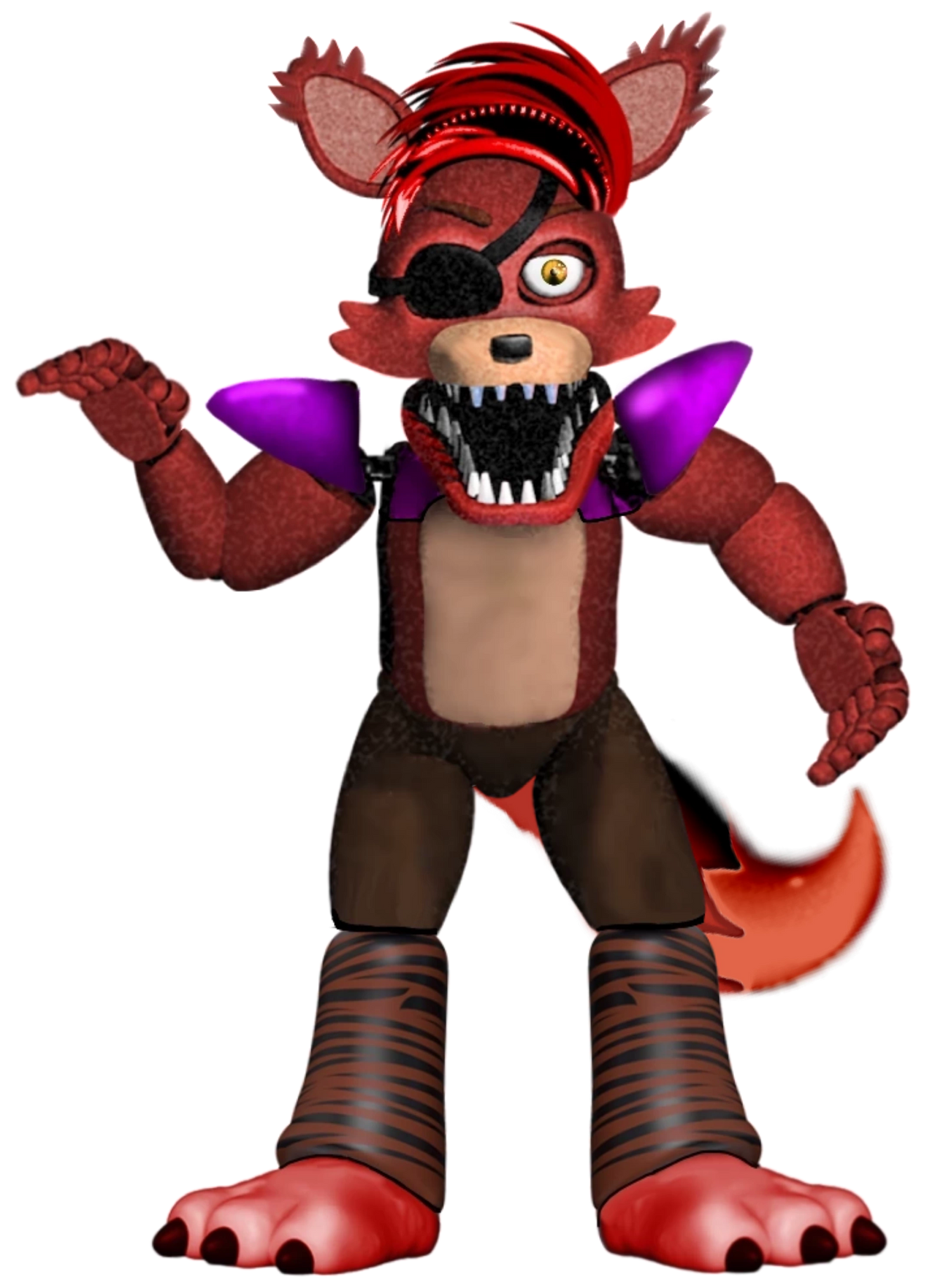 Withered Foxy Full Body by FnaFcontinued on DeviantArt