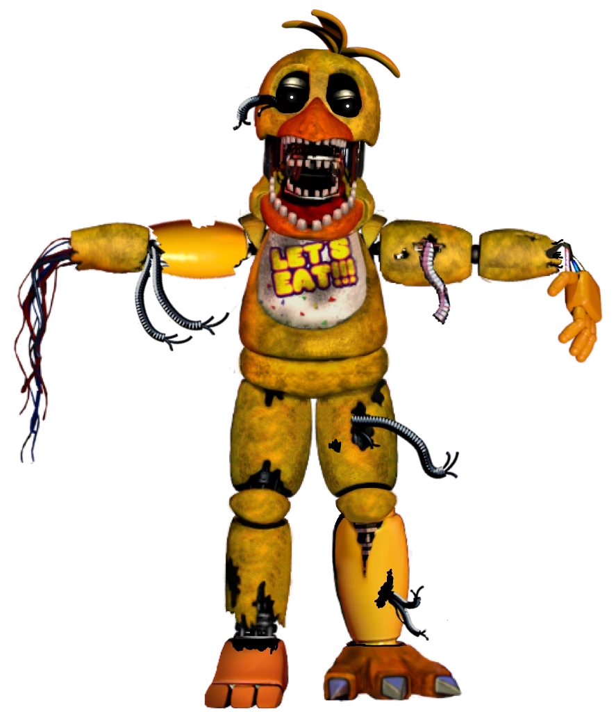 205046 - safe, artist:bootsdotexe, withered chica (fnaf