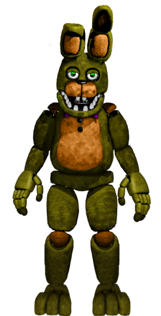 Spring Rabbit Fn FNaF Edits SpringBonnie Version 1 by JohnnyRabbit57 on DeviantArt