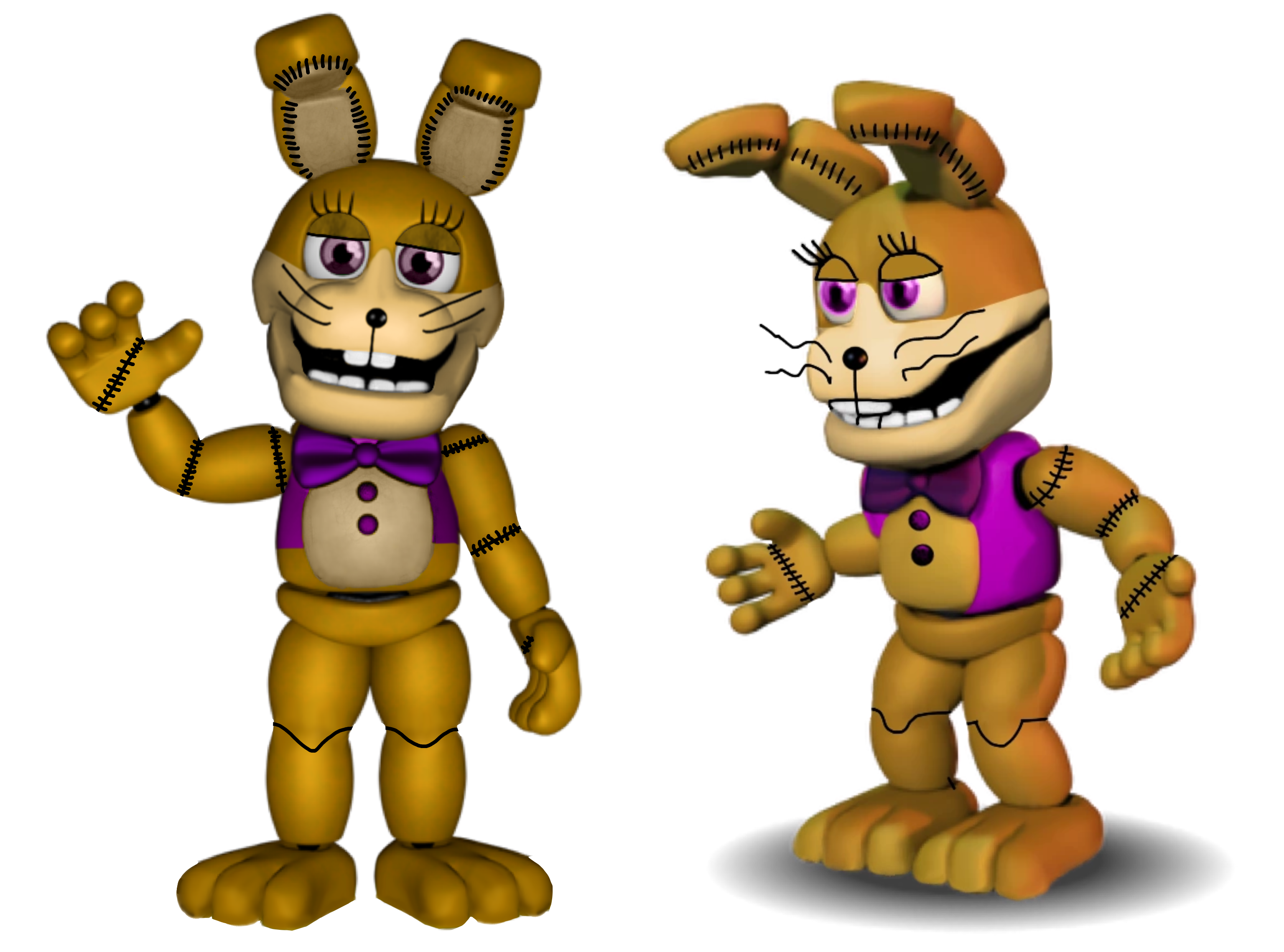Vanny and Glitchtrap FNaF AR Animations 