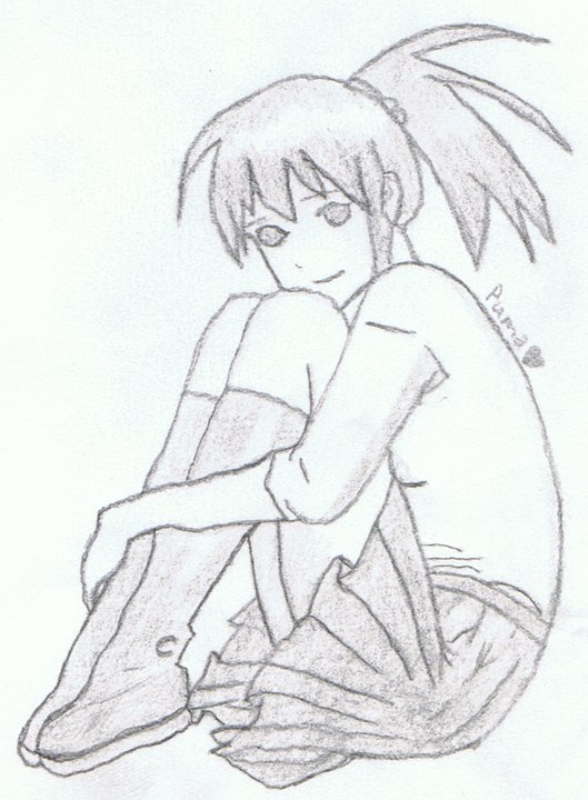 pix Cute Poses Drawing Sitting cute girl sitting pose by pumacatrun2