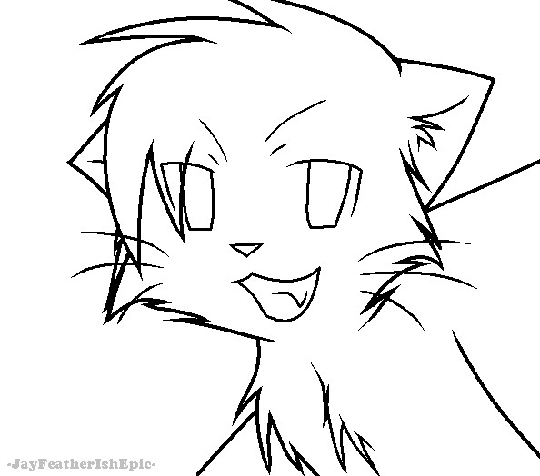 Warrior cat lineart by kovike471 on DeviantArt