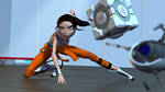 Portal Short Chell Test Render by alexzemke