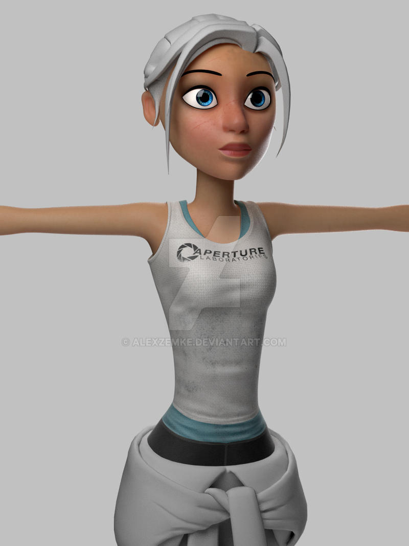 Chell textures WIP by Vitorugo