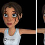 Chell textures by Nha Hoang -- Update