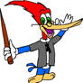 Woody Woodpecker as Harry Potter