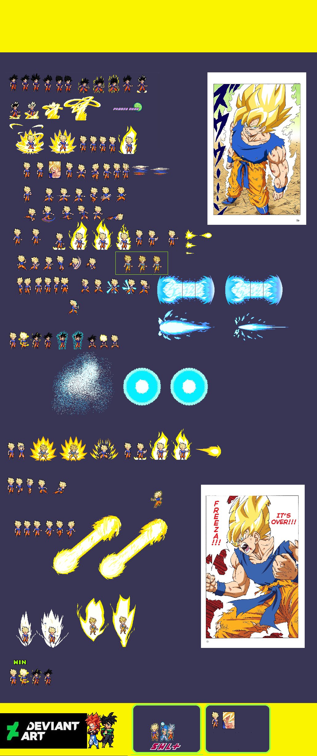 Sprites De Goku Super Saiyan Nameck swl by SayanGokuZ on DeviantArt