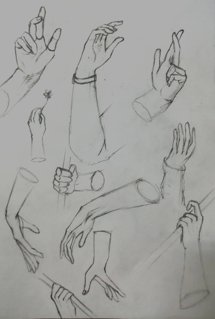 Hand anatomy practice by MervynArt on DeviantArt