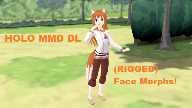 MMD Spice Wolf VR Holo (Rigged) DL