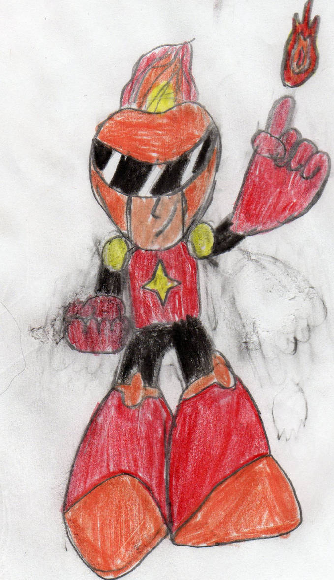 PyroMan powered up by CrossoverGamer on DeviantArt